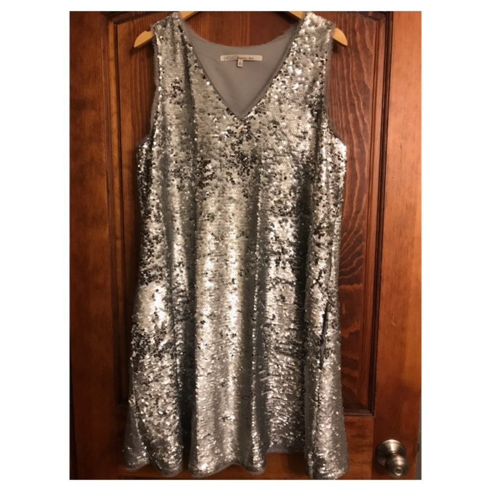 RACHEL Roy Silver Sequin New Year’s Dress!
